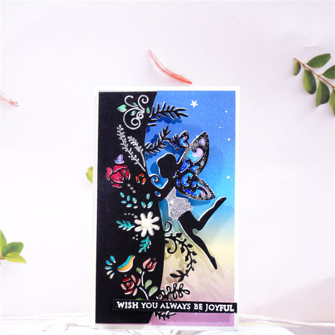 Inlovearts Dancing Elf Border Metal Cutting Dies