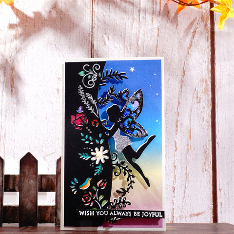 Inlovearts Dancing Elf Border Metal Cutting Dies