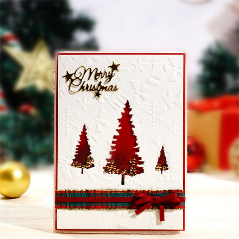 Inloveartshop 3pcs Christmas Trees Cutting Dies