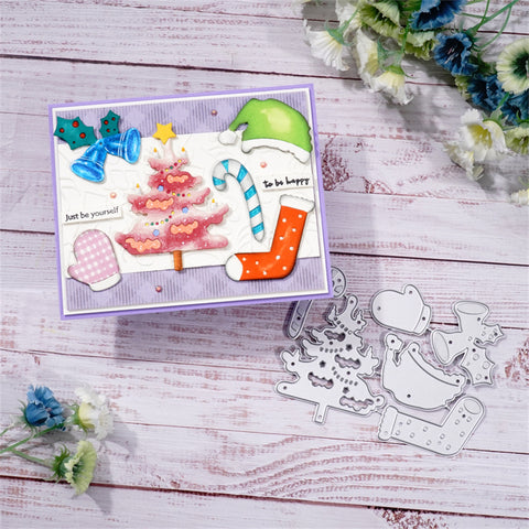 Inlovearts Christmas Theme Little Decor Metal Cutting Dies