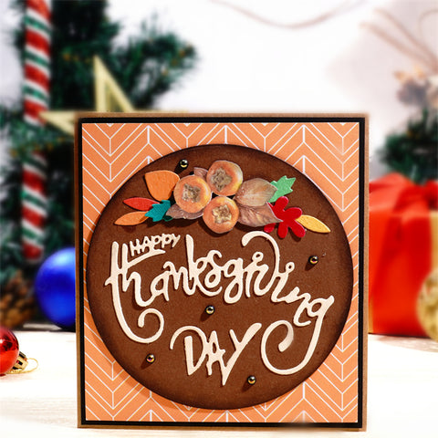 Inlovearts "Thanksgiving Day" Word Metal Cutting Dies