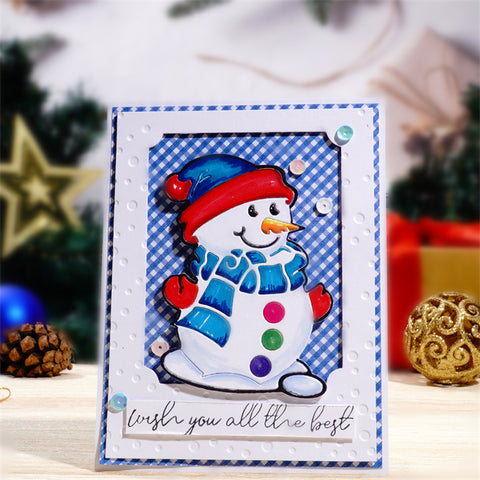 Inlovearts Snowman in New Clothes Cutting Dies