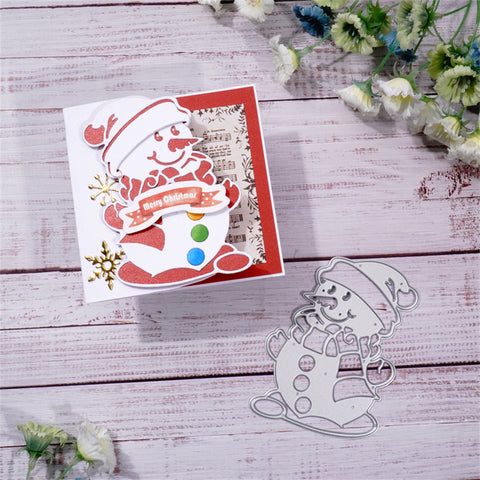 Inlovearts Snowman in New Clothes Cutting Dies