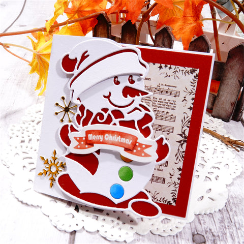 Inlovearts Snowman in New Clothes Cutting Dies