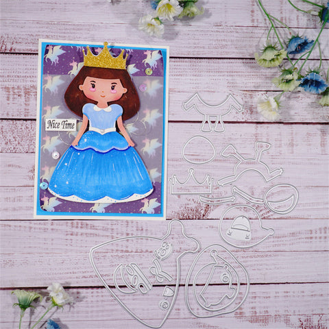 Inlovearts Princess and Dwarfs Metal Cutting Dies