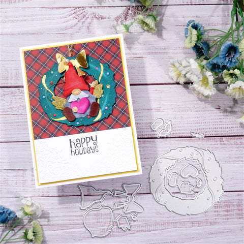 Inlovearts Gnome and Christmas Garland Cutting Dies