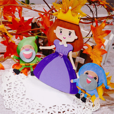 Inlovearts Princess and Dwarfs Metal Cutting Dies
