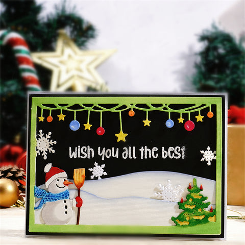 Inlovearts Christmas Theme Frame Metal Cutting Dies