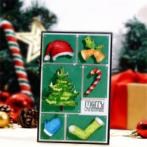 Inlovearts Christmas Theme Little Decor Metal Cutting Dies
