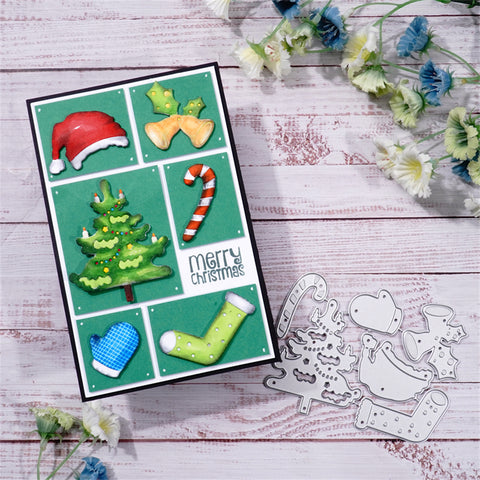 Inlovearts Christmas Theme Little Decor Metal Cutting Dies