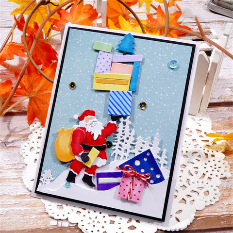 Inlovearts Santa Claus with Surprise Gift Cutting Dies