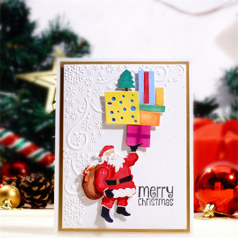 Inlovearts Santa Claus with Surprise Gift Cutting Dies