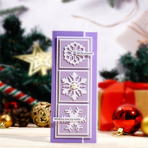 Inloveartshop 8Pcs Snowflake Set Cutting Dies