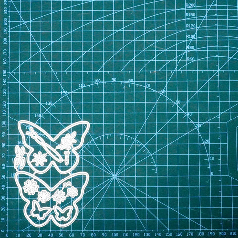 Inlovearts Cascading Butterflies Metal Cutting Dies