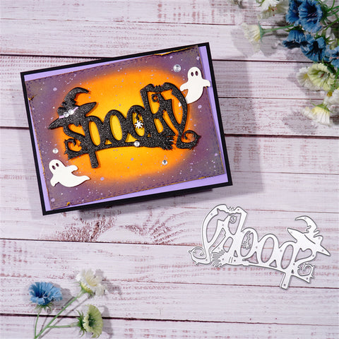 Inlovearts "Spooky" Word Metal Cutting Dies