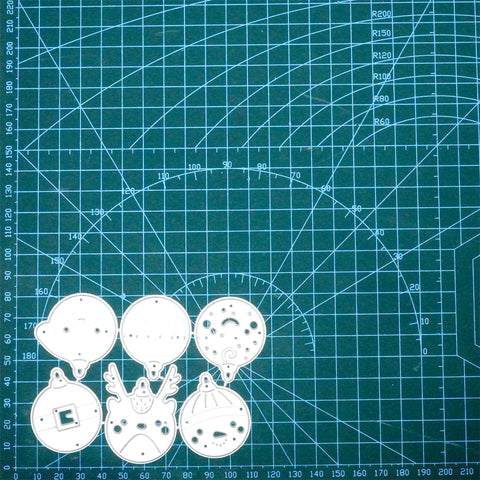 Inlovearts Hanging Christmas Balls Metal Cutting Dies