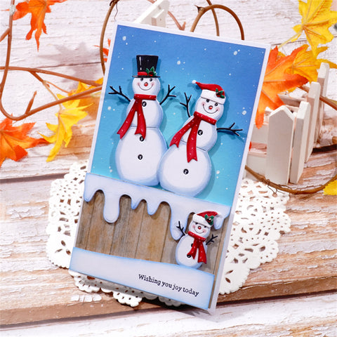 Inlovearts Snowman Family Metal Cutting Dies