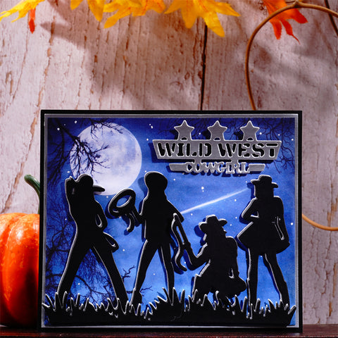Inlovearts Four Cowgirls Cutting Dies