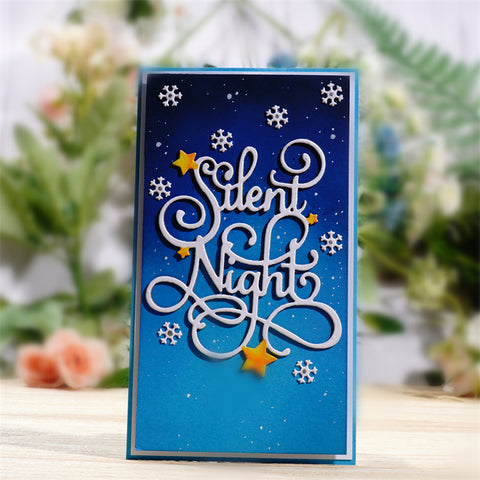 Inlovearts "Silent Night" Word Metal Cutting Dies