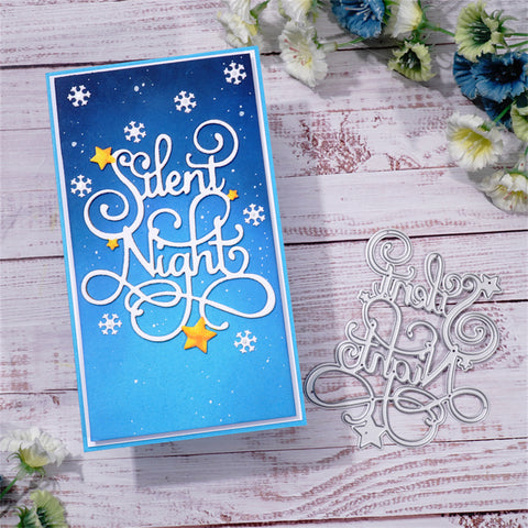 Inlovearts "Silent Night" Word Metal Cutting Dies