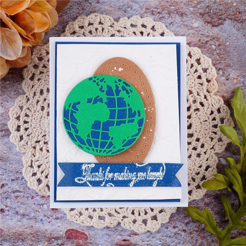 Inloveartshop Creative Earth and Map Home Decor Dies Set