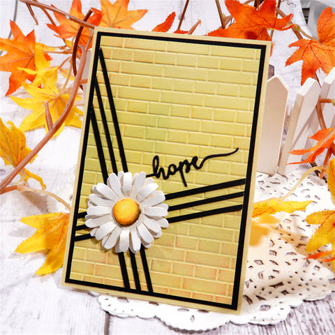 Inlovearts Sunflower with "Love, Faith, Hope" Word Cutting Dies