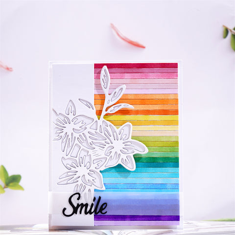 Inlovearts Half Tulip Border Metal Cutting Dies