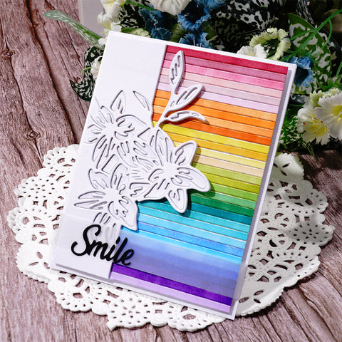 Inlovearts Half Tulip Border Metal Cutting Dies