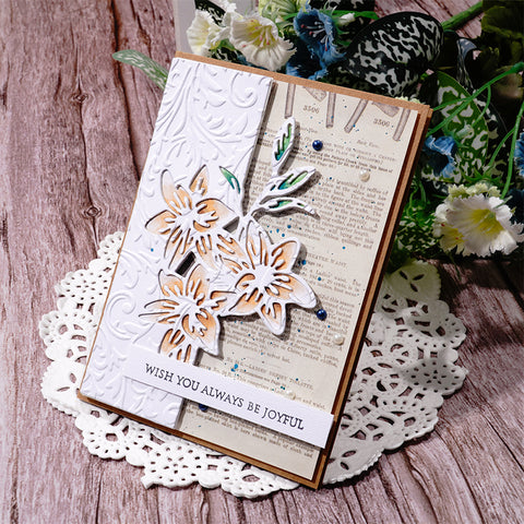 Inlovearts Half Tulip Border Metal Cutting Dies