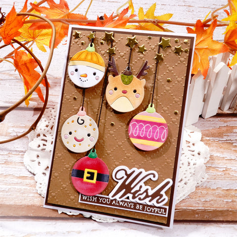 Inlovearts Hanging Christmas Balls Metal Cutting Dies