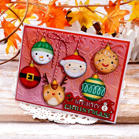 Inlovearts Hanging Christmas Balls Metal Cutting Dies