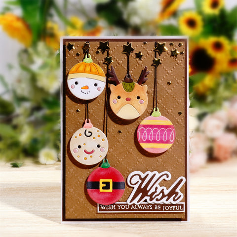 Inlovearts Hanging Christmas Balls Metal Cutting Dies