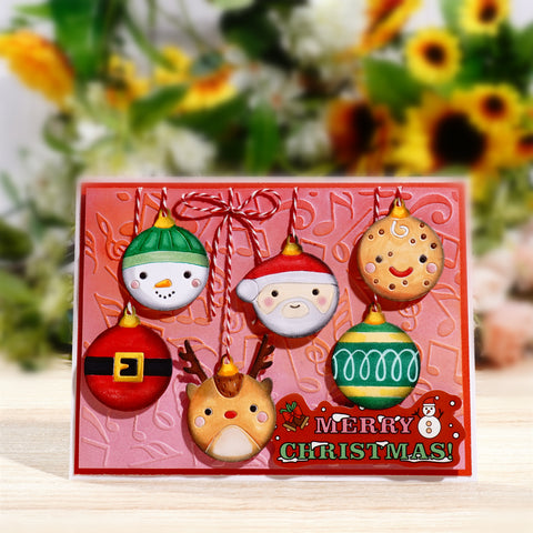 Inlovearts Hanging Christmas Balls Metal Cutting Dies