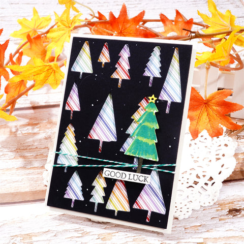 Inlovearts Little Christmas Tree Background Board Cutting Dies