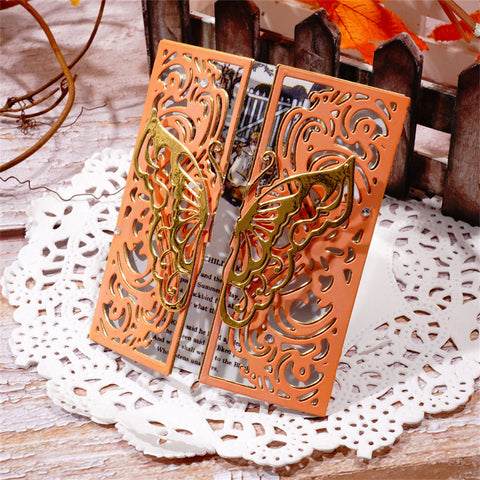Inlovearts Foldable Butterfly Border Cutting Dies