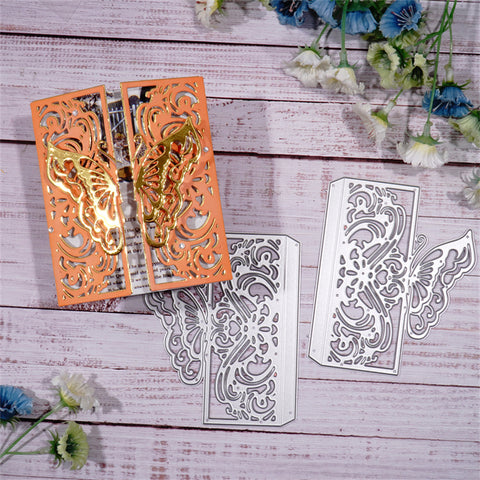 Inlovearts Foldable Butterfly Border Cutting Dies
