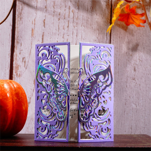 Inlovearts Foldable Butterfly Border Cutting Dies