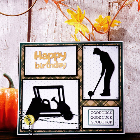 Inlovearts Golf Theme Metal Cutting Dies