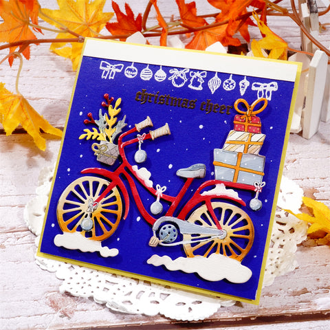 Inlovearts Bicycle Full of Gifts Metal Cutting Dies