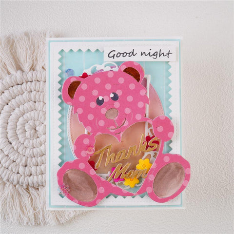 Inloveartshop Lovely Bear Decor Cutting Dies