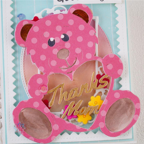 Inloveartshop Lovely Bear Decor Cutting Dies