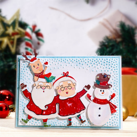 Inlovearts Christmas Family Metal Cutting Dies