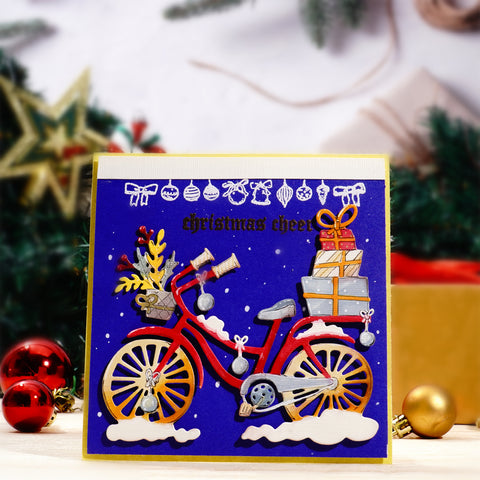 Inlovearts Bicycle Full of Gifts Metal Cutting Dies