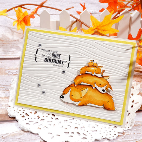 Inlovearts Stacked Dogs Metal Cutting Dies
