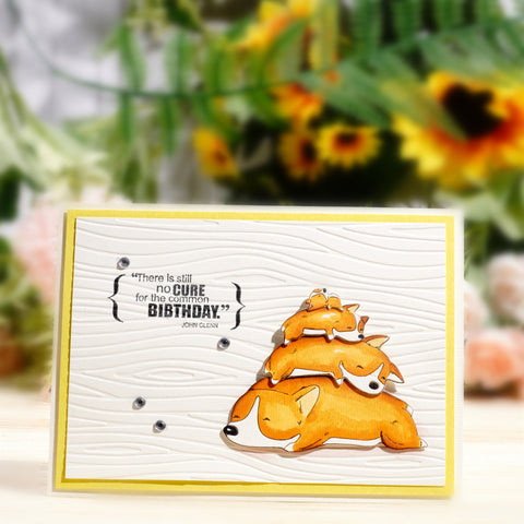 Inlovearts Stacked Dogs Metal Cutting Dies
