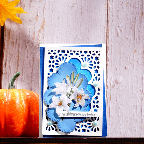 Inlovearts Hollow Cloud Background Board Cutting Dies