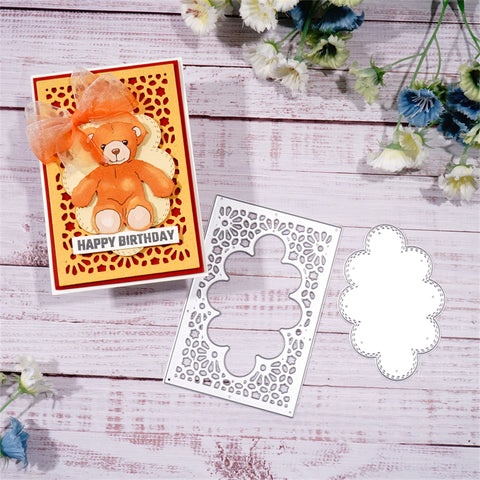 Inlovearts Hollow Cloud Background Board Cutting Dies