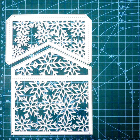 Inlovearts Envelope With Snowflake Pattern Cutting Dies