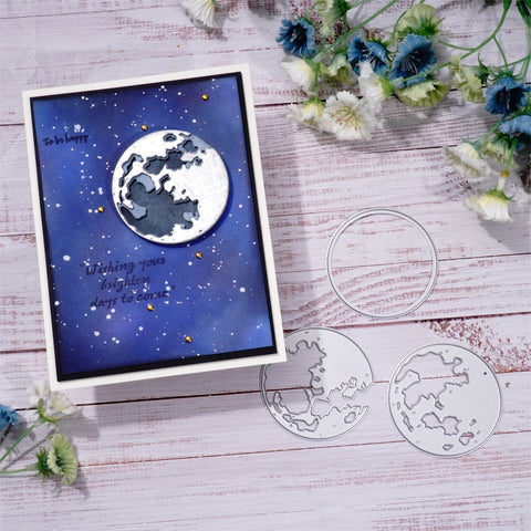 Inlovearts Cascading Moon Landscape Cutting Dies