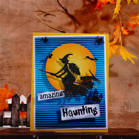 Inlovearts 3pcs Scary Halloween Witches Cutting Dies